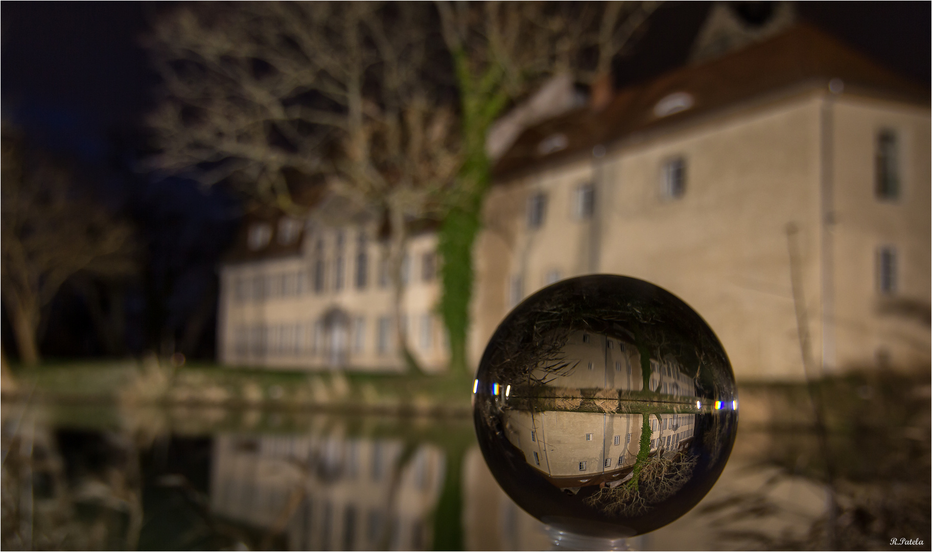 Schloss Gänsefurth in der Glaskugel