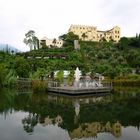 Schloß, Garten, Teich