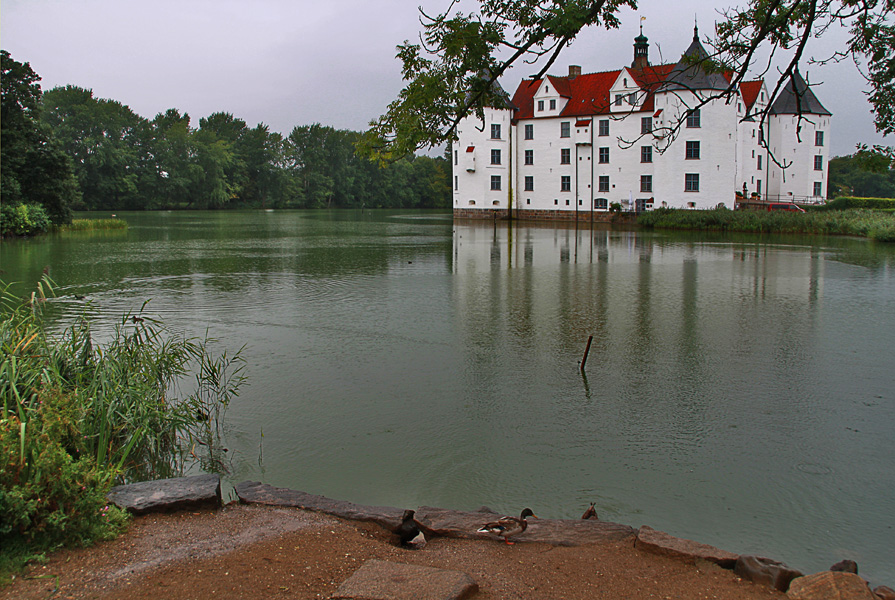 Schloß Glücksburg im Regen