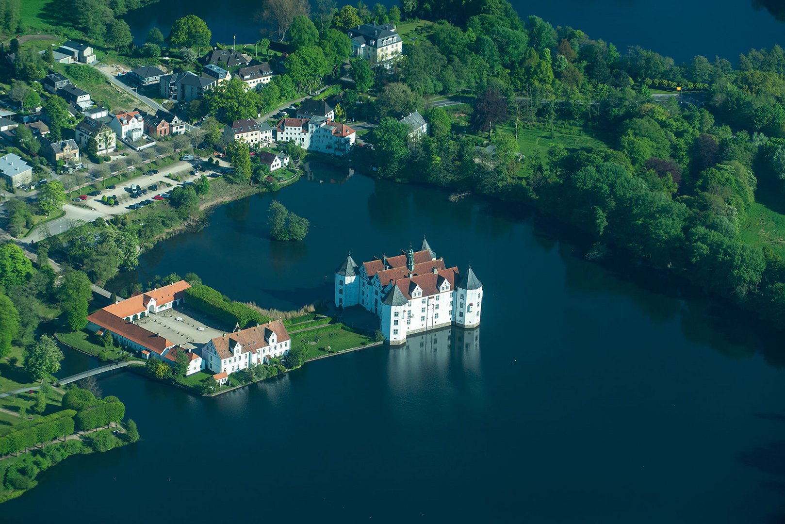 Schloss Glücksburg von oben