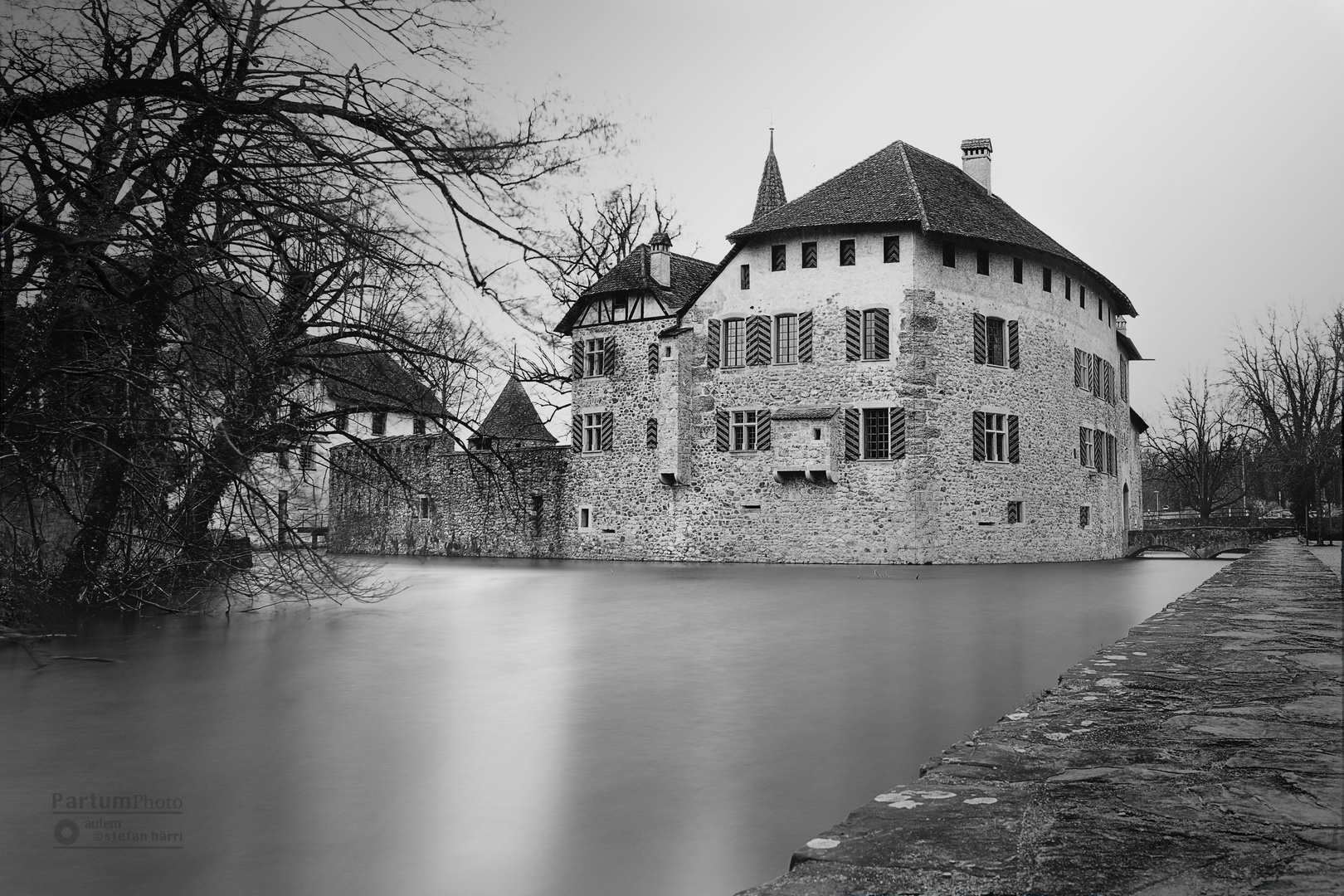 Schloss Hallwil bnw mit Stempel