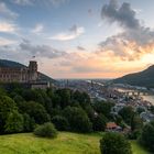 Schloss Heidelberg bei Sonnenuntergang