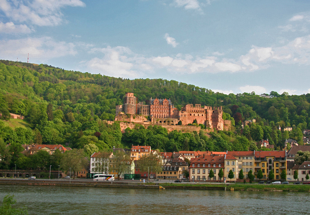 Schloß Heidelberg heute in der Abendsonne