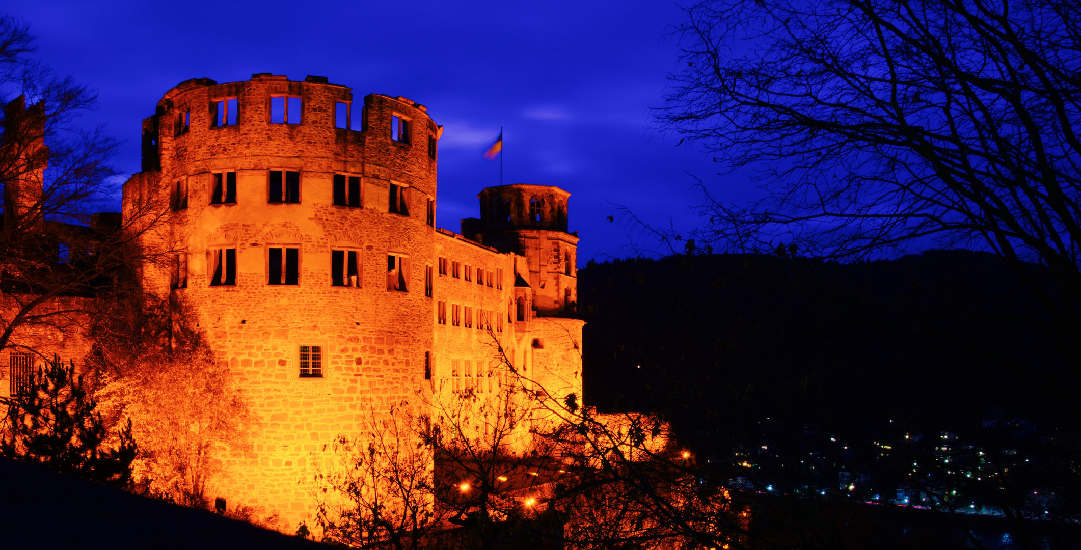 Schloss Heidelberg - in der Nacht