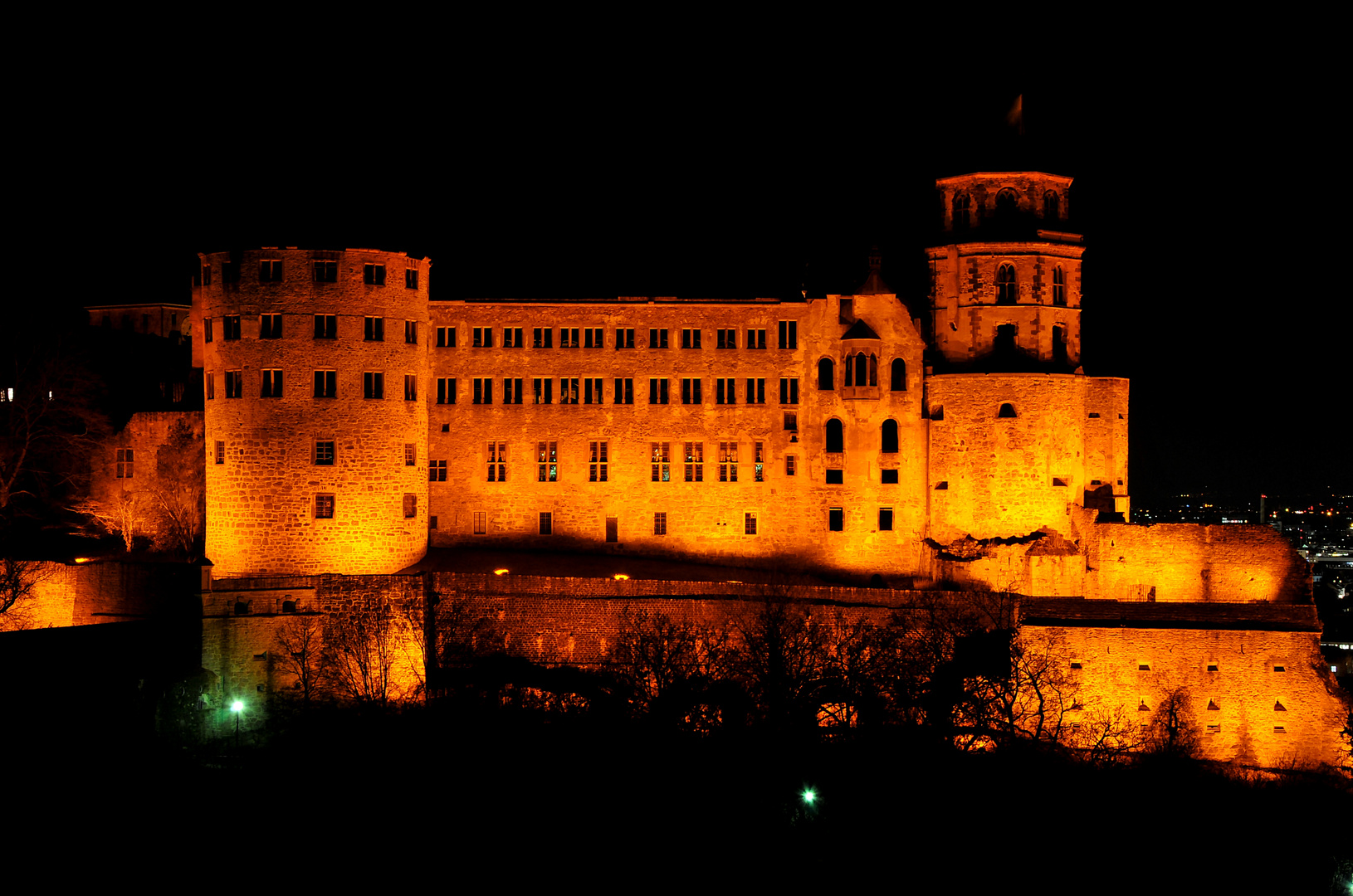 Schloss Heidelberg Ostseite mal ohne Gerüst