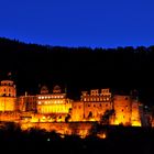 Schloss Heidelberg zur blauen Stunde