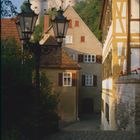 Schloss Hellenstein mit altem Oberamt und Helferratsgebäude im Sommer