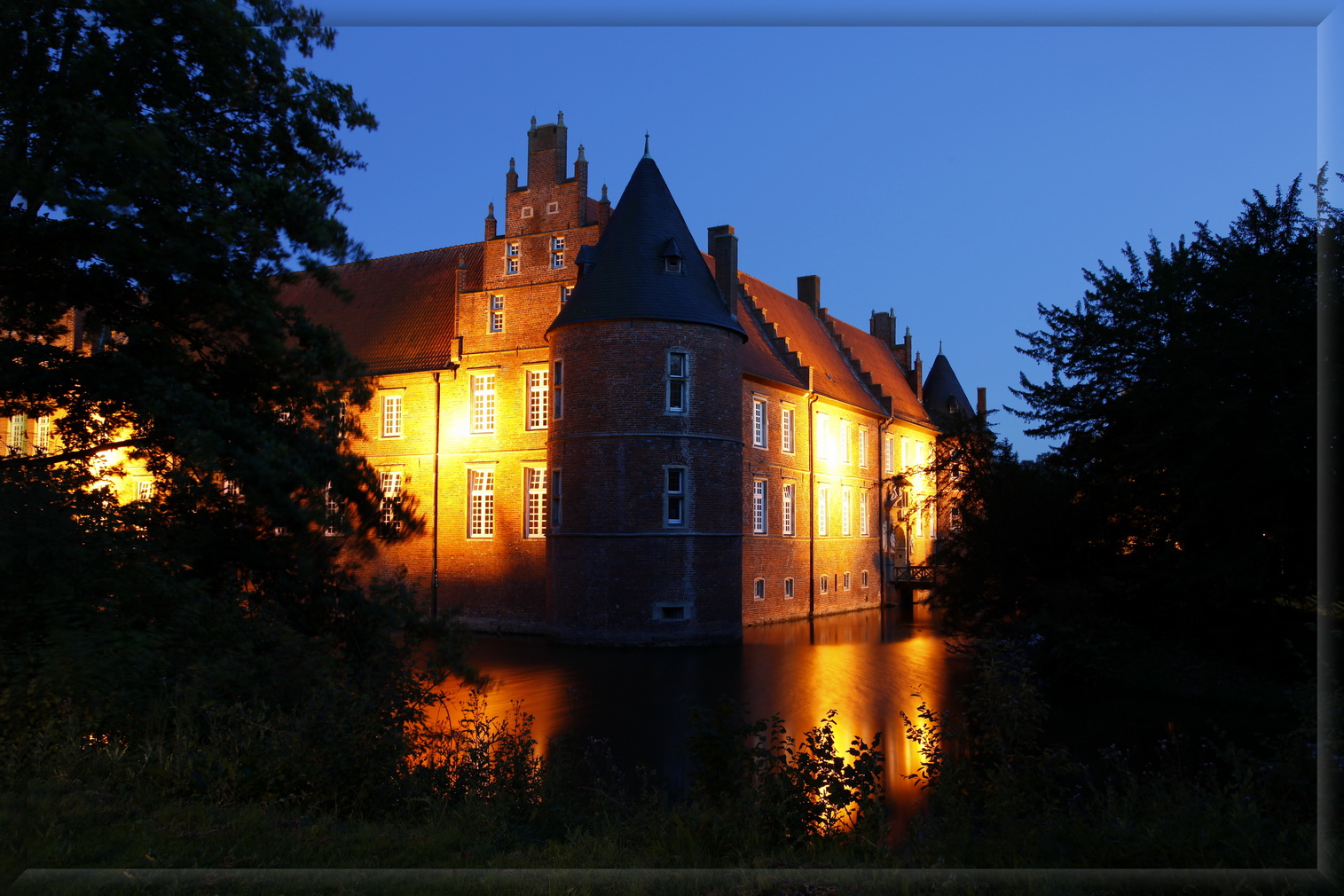 Schloss Herten angestrahlt