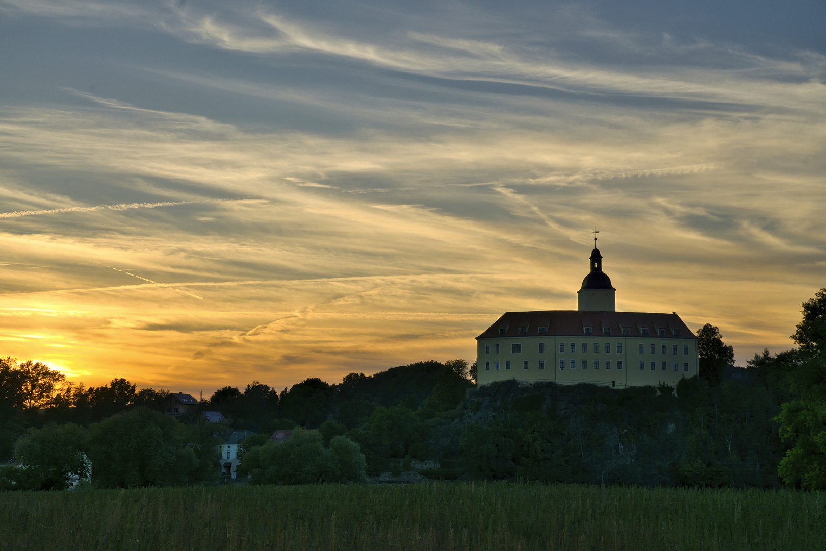 Schloss Hirschstein zw. Meißen und Riesa