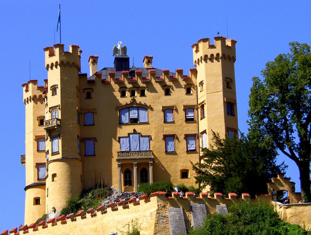 Schloss Hohenschwangau am Schloss Neuschwanstein