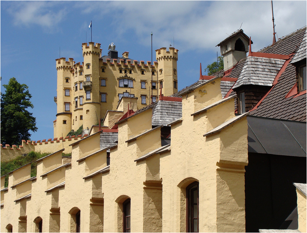 Schloss Hohenschwangau------------die Zinnen von Hohenschwangau