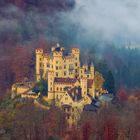 "Schloss Hohenschwangau im Nebel"