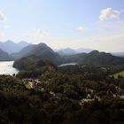 Schloss Hohenschwangau, Schwansee, Alpsee und Schangau