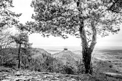 Schloss Hohenzollern vom Zeller Horn, Hechingen, Germany im Winter