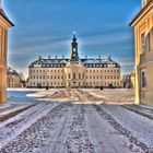 Schloss Hubertusburg im Winter