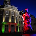 Schloss Hubertusburg in Wermsdorf bei Nacht