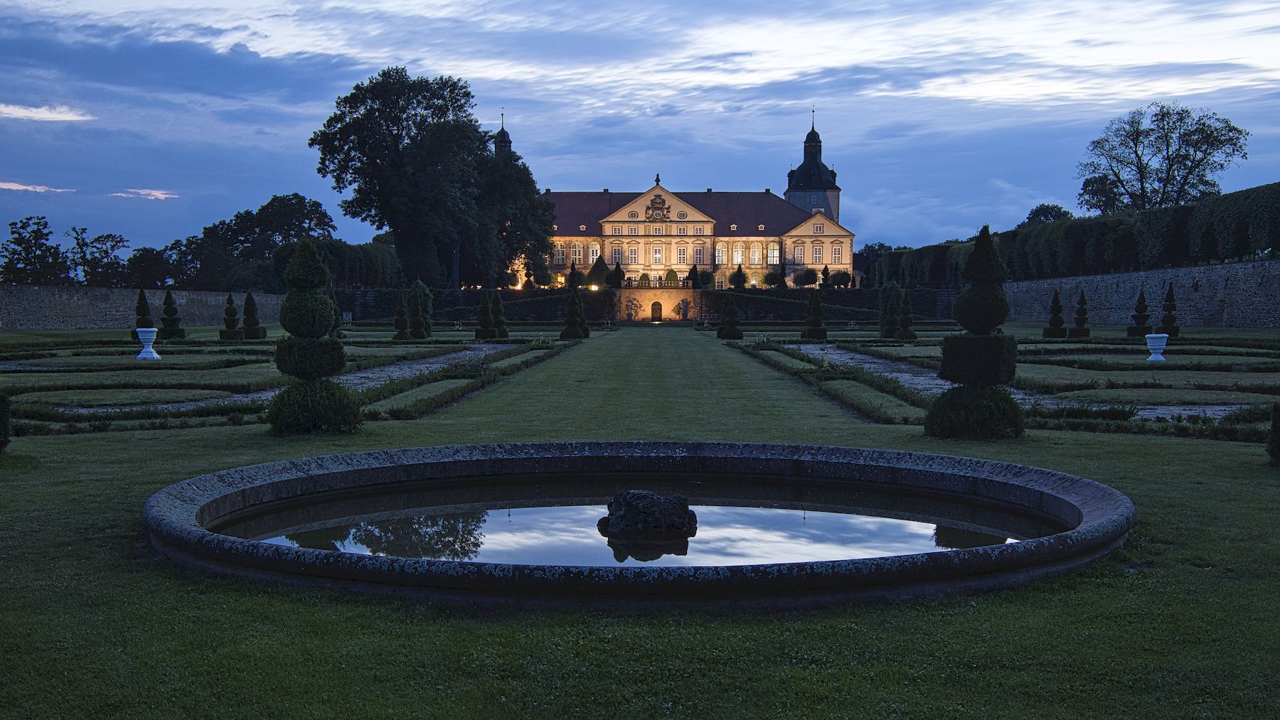 Schloss Hundisburg - Die lange Achse zum Schloss