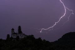 Schloss im Gewitter