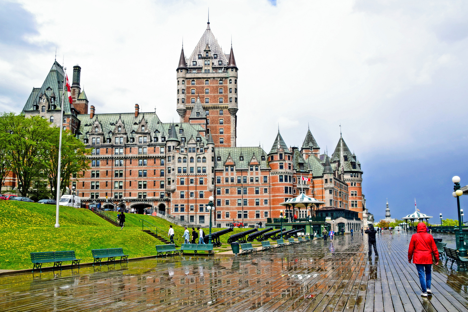 Schloss im Regen