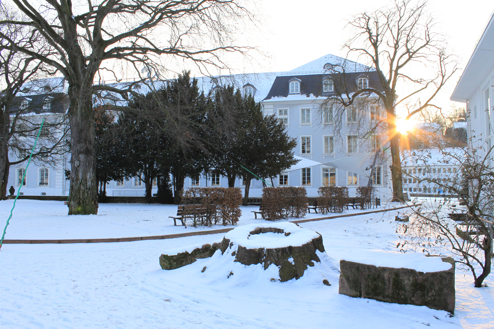 Schloss im schnee