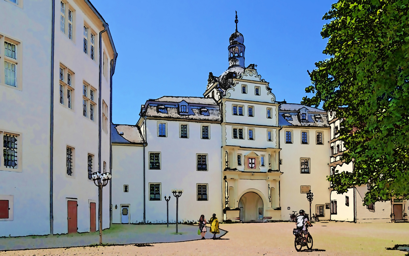 Schloss im Taubertal - HDR-Bearbeitung