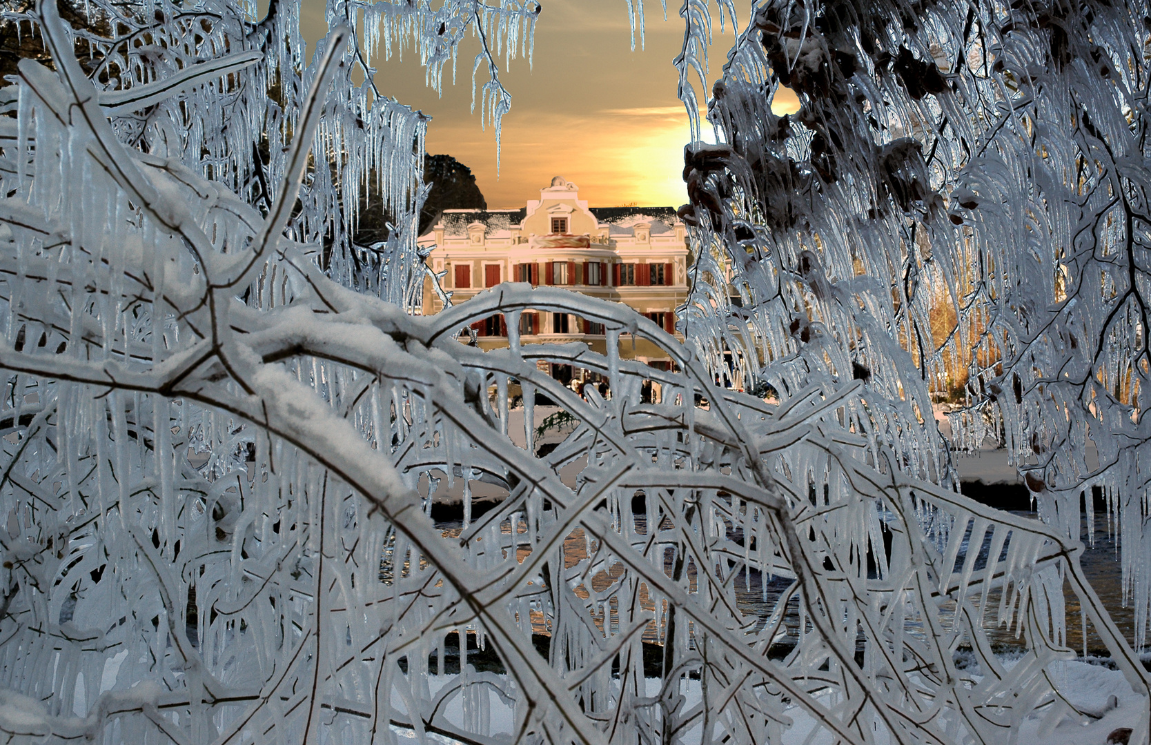 Schloß im Winter