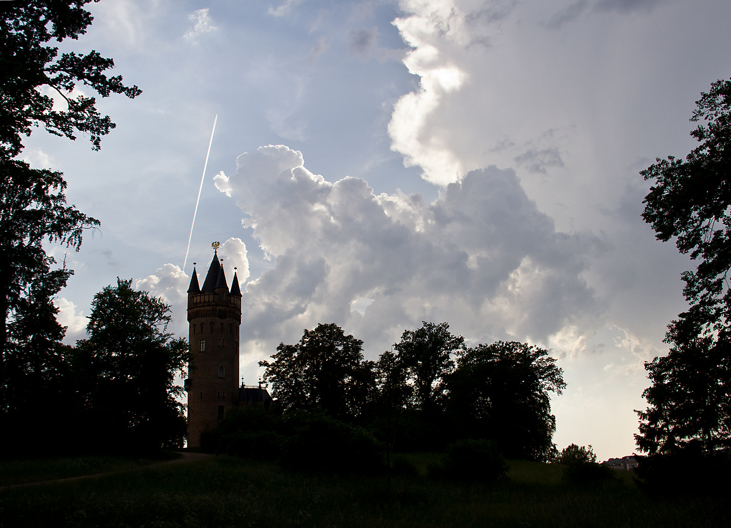 Schloss in den Wolken