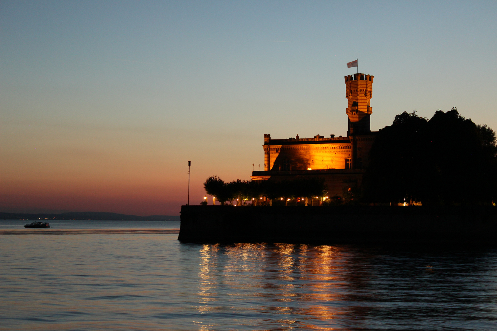 Schloss in der Abendstimmung