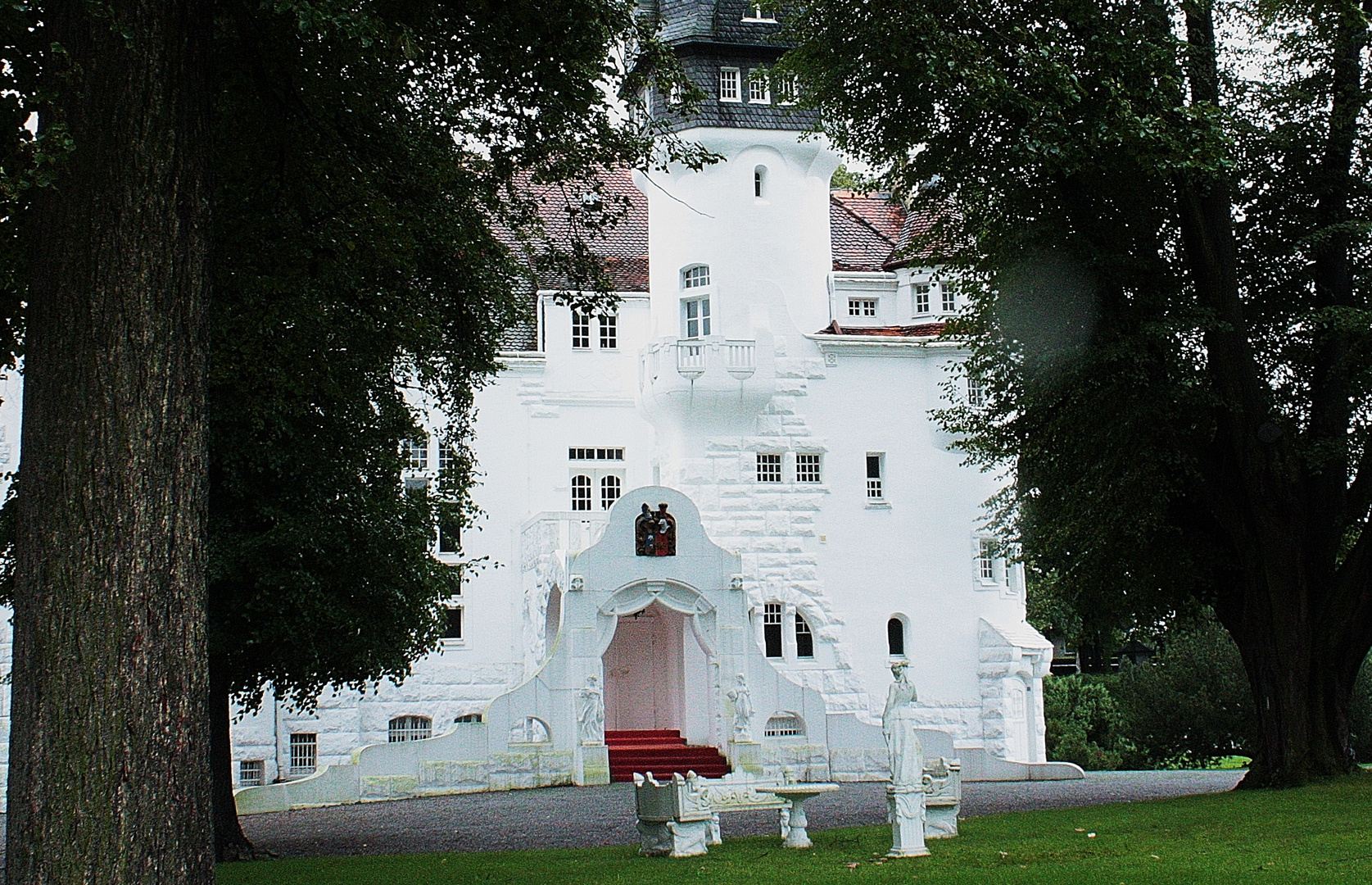 Schloß in Elstra, der Töpferstadt in der Oberlausitz