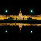 Schloß in Karlsruhe bei Nacht