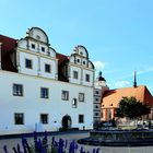 Schloss Johannbau mit Rathaus-und Marienkirchturm