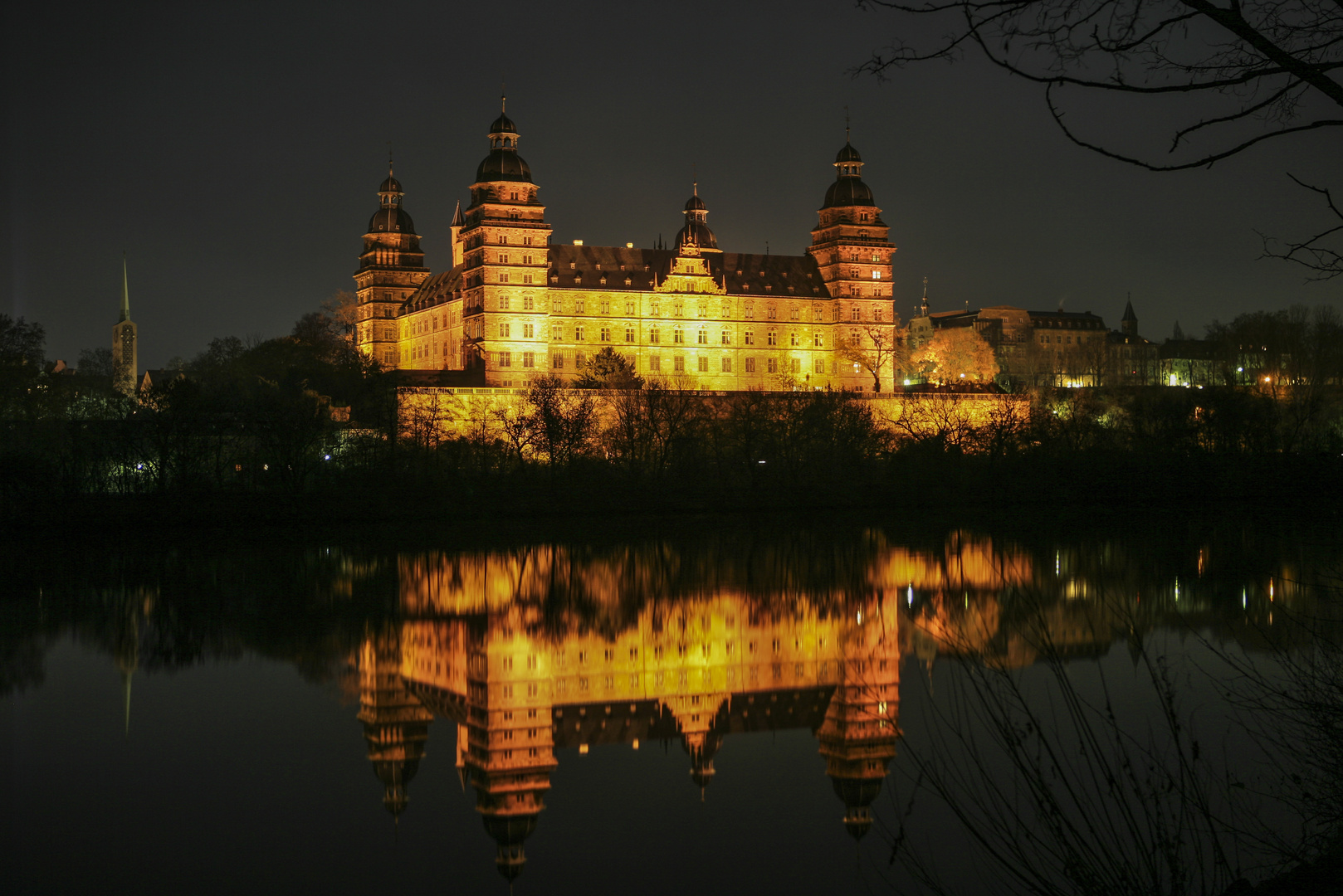 Schloss Johannesburg bei Nacht