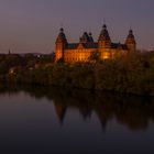 Schloss Johannisburg in Aschaffenburg am Abend