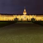 Schloss Karlsruhe bei Nacht