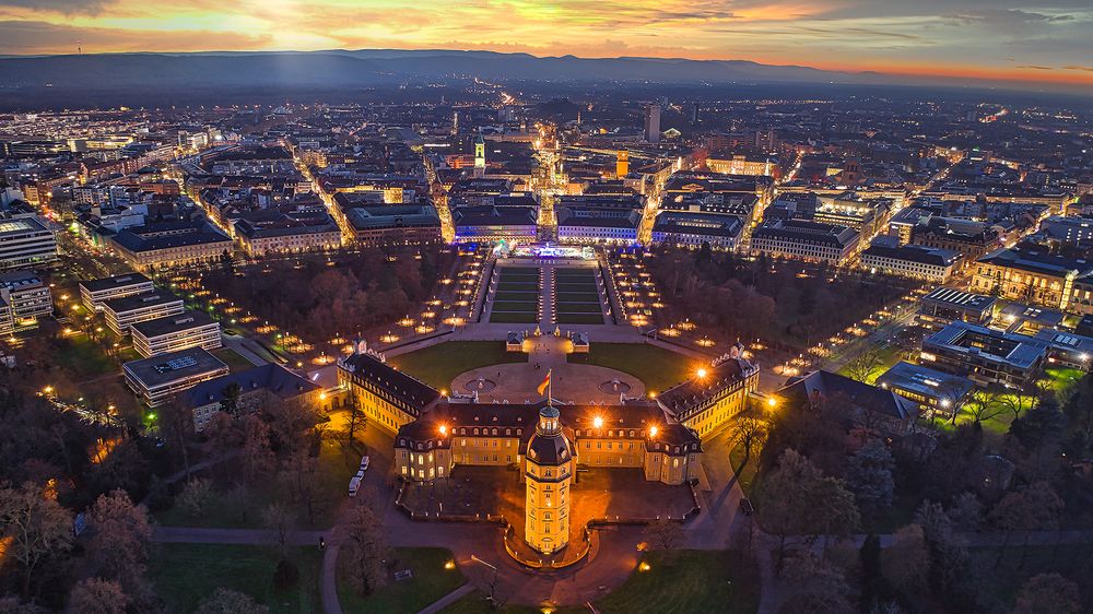 Schloss Karlsruhe @ Night (Remastering Version V2)