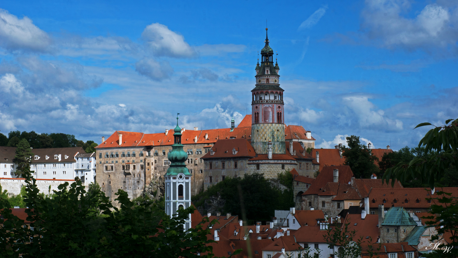 Schloss Krumau am Morgen