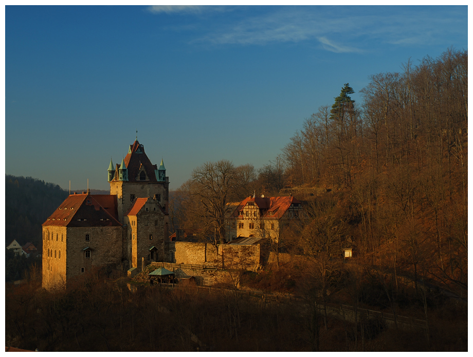 Schloss Kuckuckstein im Abendlicht