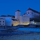 Schloss Lamberg mit Vollmond