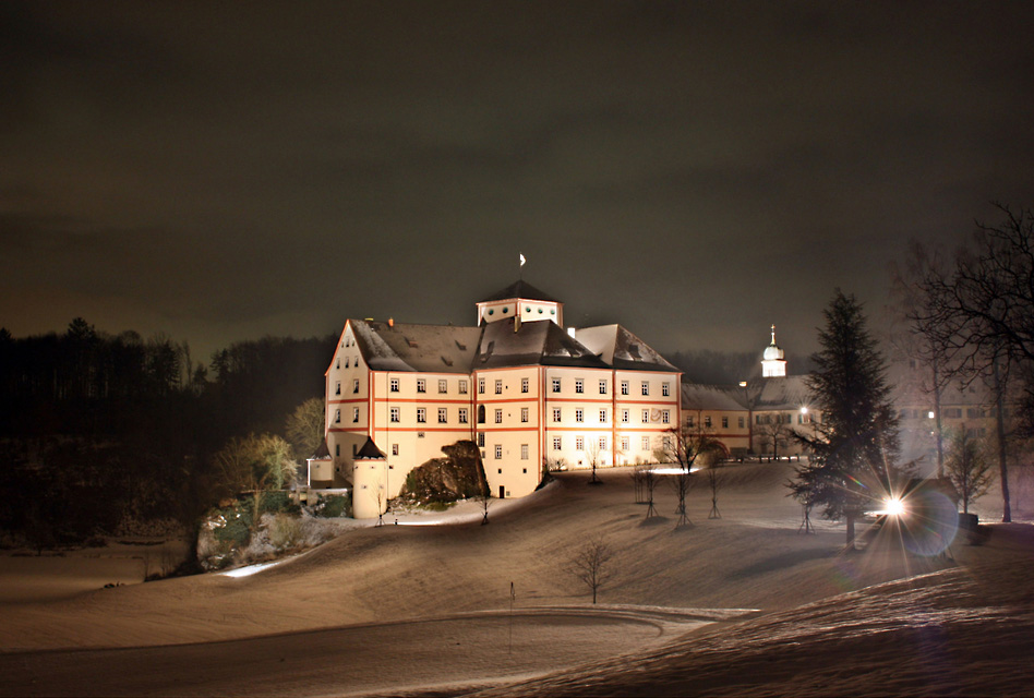 Schloss Langenstein Foto & Bild architektur, architektur bei nacht