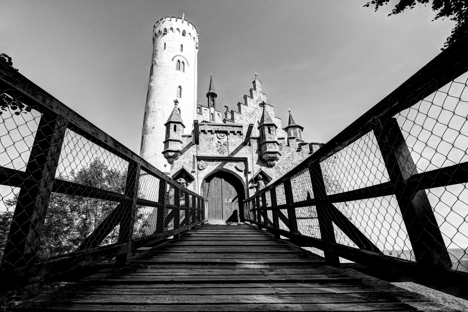 Schloss Lichtenstein aus der Käferperspektive