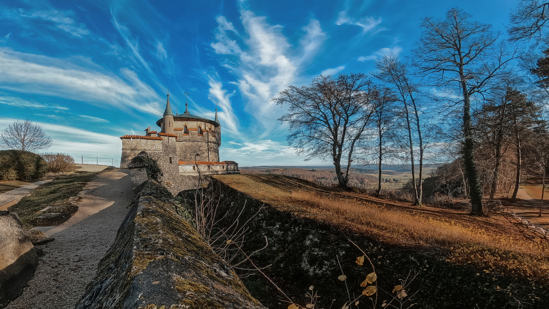 Schloss Lichtenstein  - die Festungsanlage 