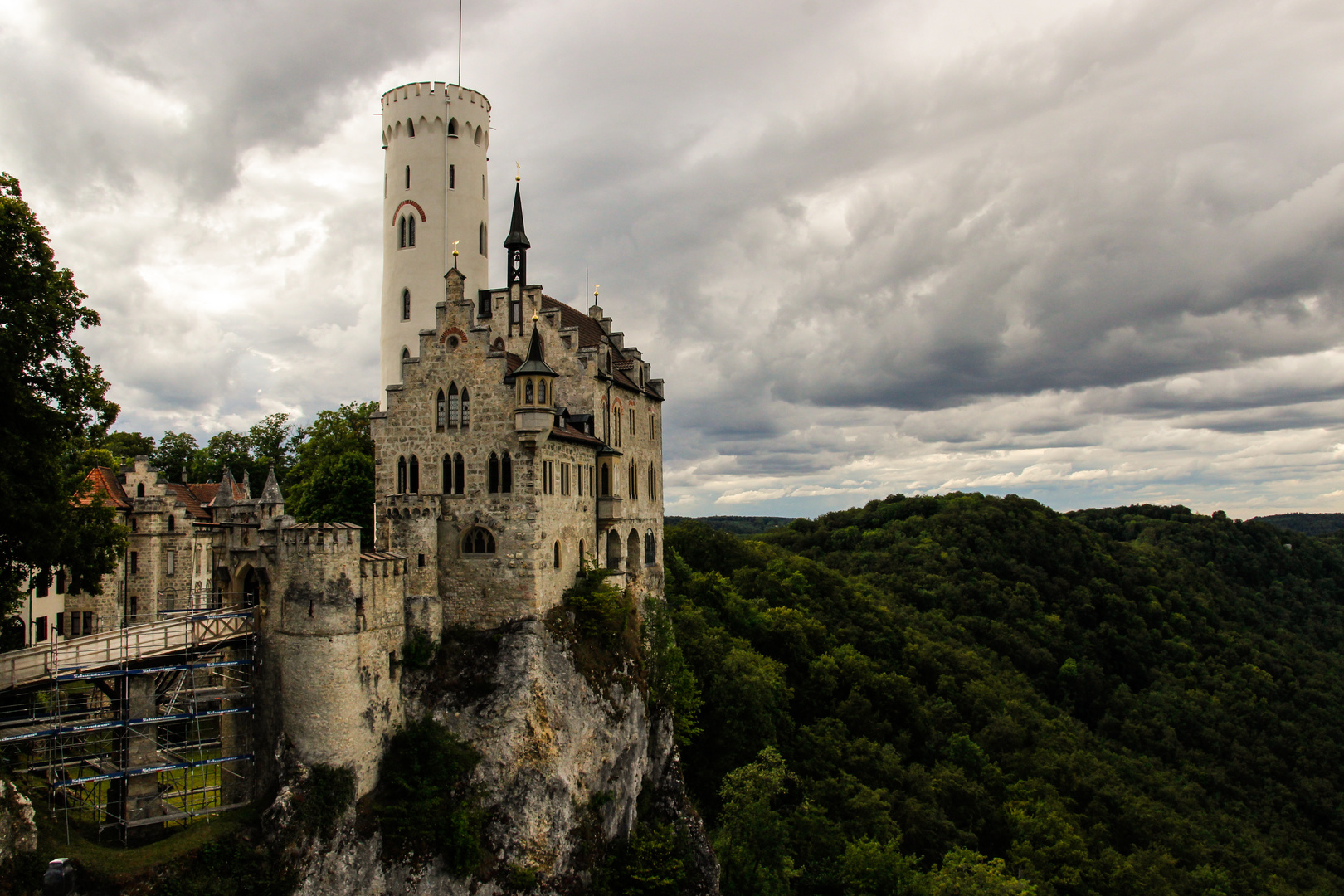 Schloss Lichtenstein im Regen