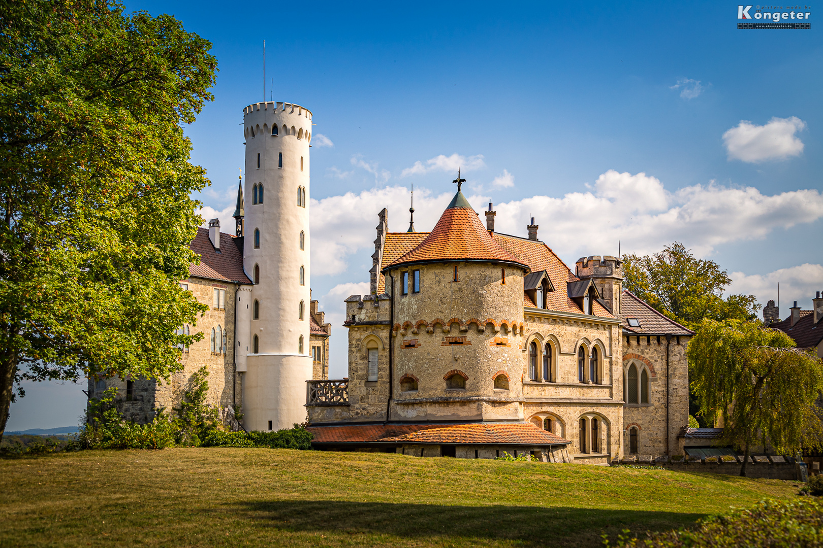 Schloss Lichtenstein im Spätsommer