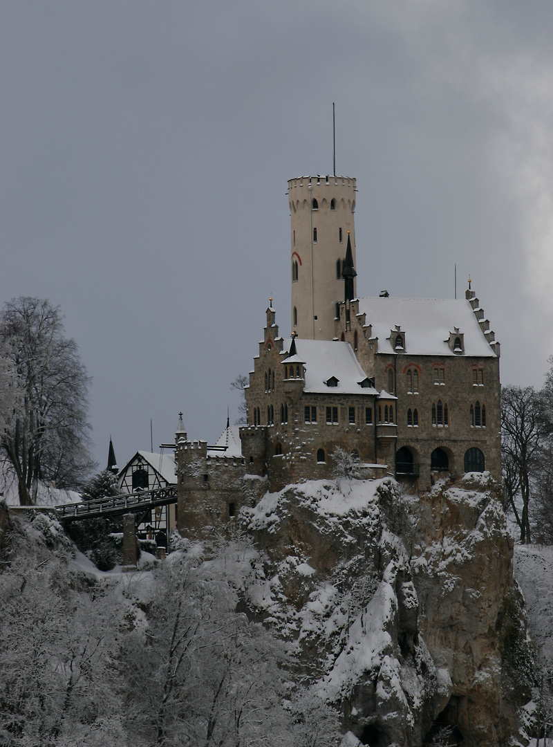 Schloss Lichtenstein im Winter