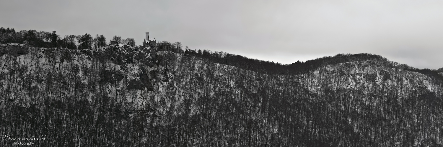 Schloss Lichtenstein Winter Panorama