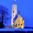 Schloss Lichtenstein zur blauen Stunde