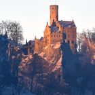 Schloss Lichtenstein zur weißen Stunde