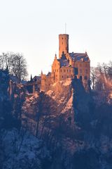 Schloss Lichtenstein zur weißen Stunde