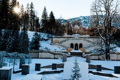 Schloß Linderhof im Winterschlaf