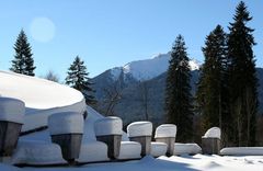 SCHLOSS LINDERHOF TIEF VERSCHNEIT 3